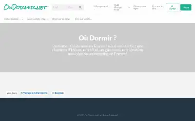 Page d'accueil de oudormir.net